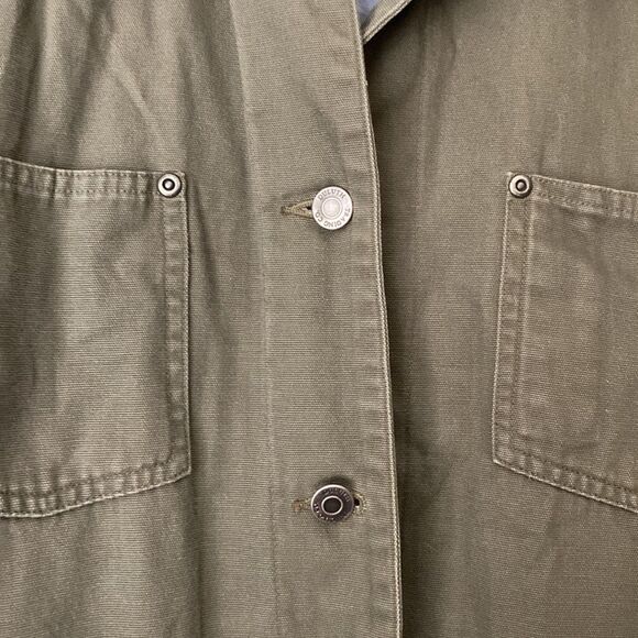 Duluth Trading Company Army Green Button Up Jacket Size Large - Picture 4 of 9